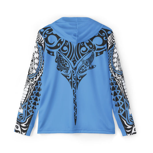 Blue Just Messing Around Tribal Tattoo Hoodie