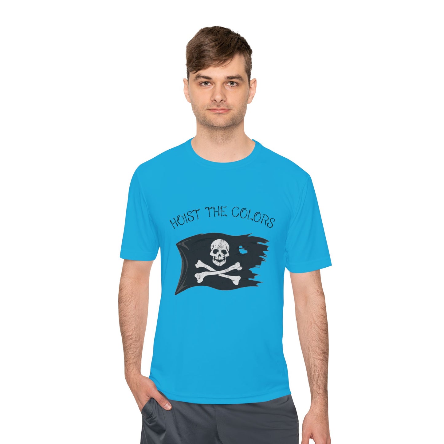Hoist the Colors Pirate Flag Tee — Moisture-Wicking Graphic Shirt