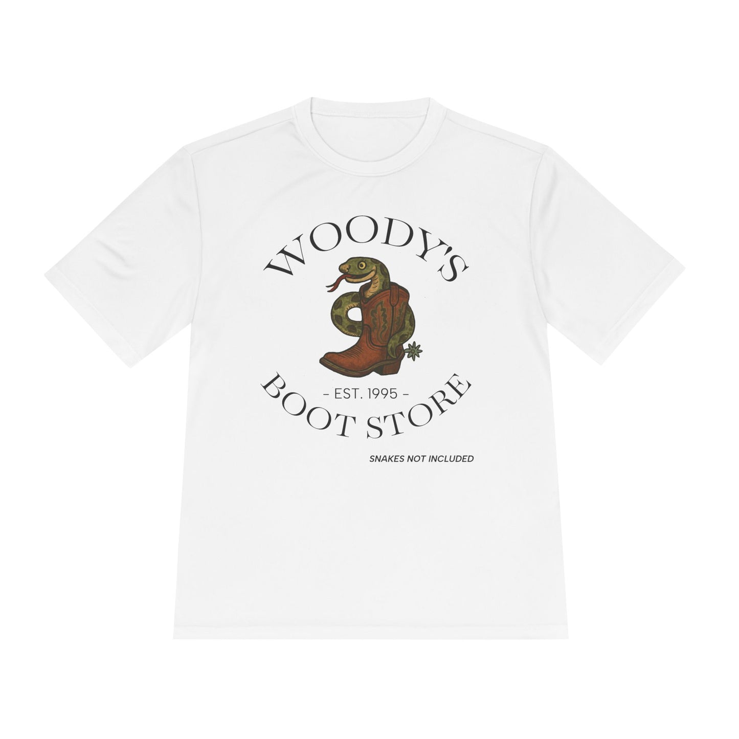 Woody's Boot Store -Moisture Wicking Tee