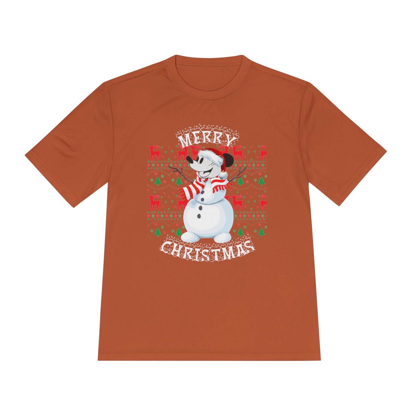Christmas Snowman Tee - 'Merry Christmas' Holiday Graphic Shirt