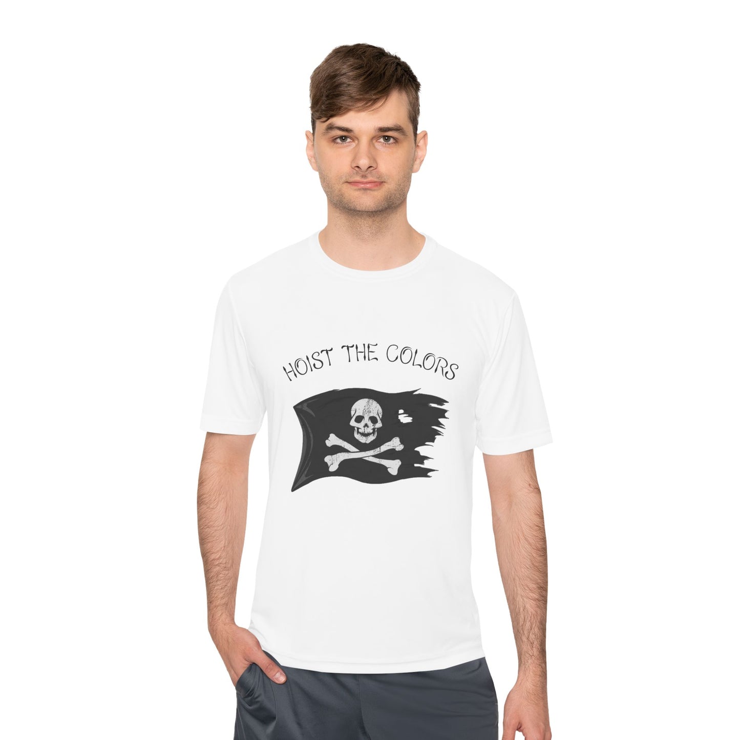 Hoist the Colors Pirate Flag Tee — Moisture-Wicking Graphic Shirt