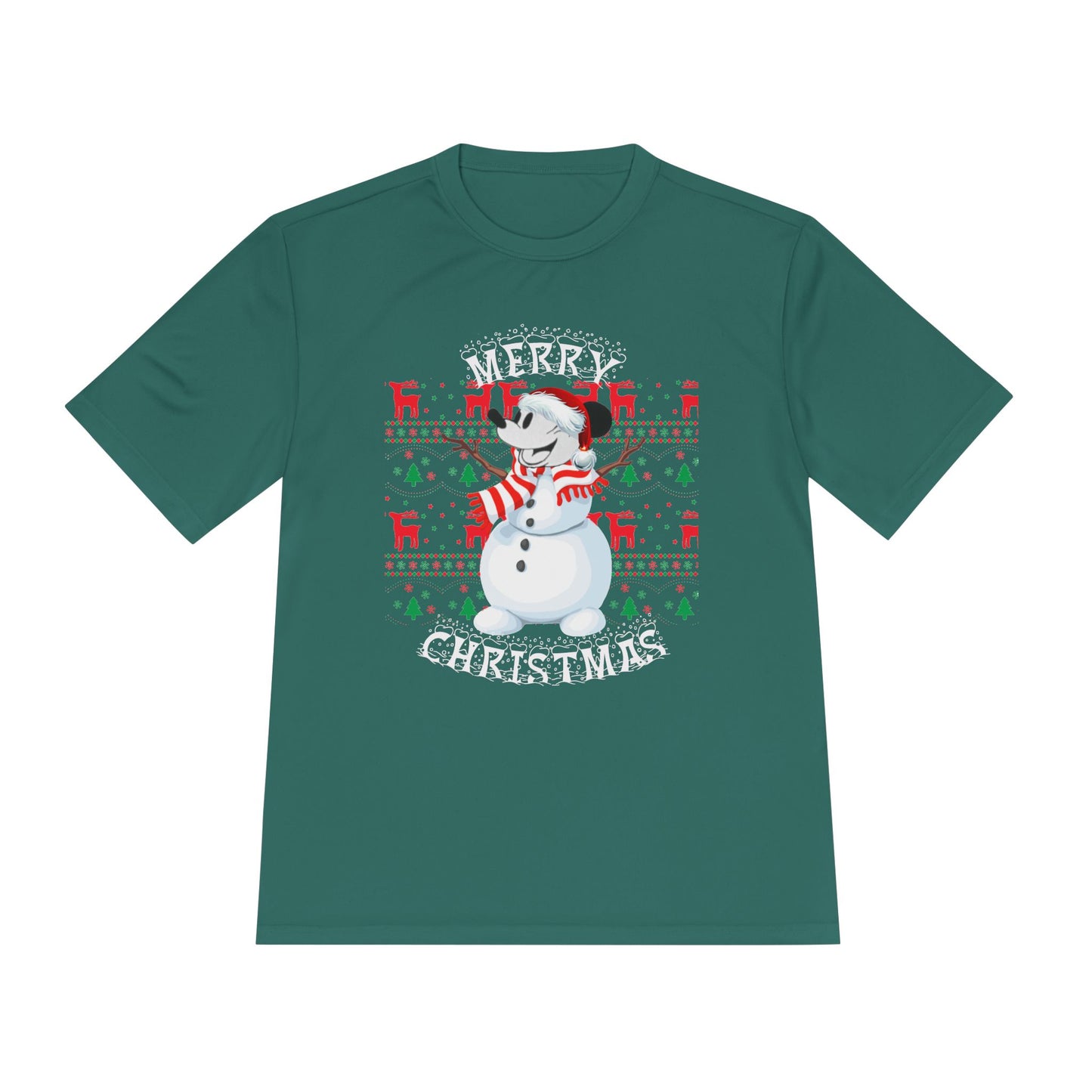 Christmas Snowman Tee - 'Merry Christmas' Holiday Graphic Shirt
