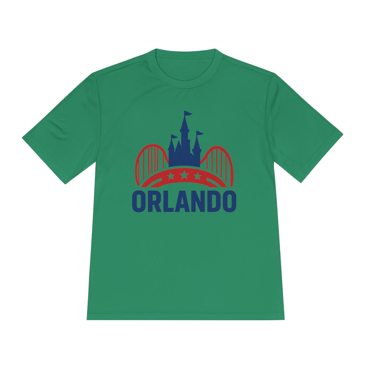 Orlando Theme Park Graphic Tee — Retro Castle & Roller Coaster Shirt