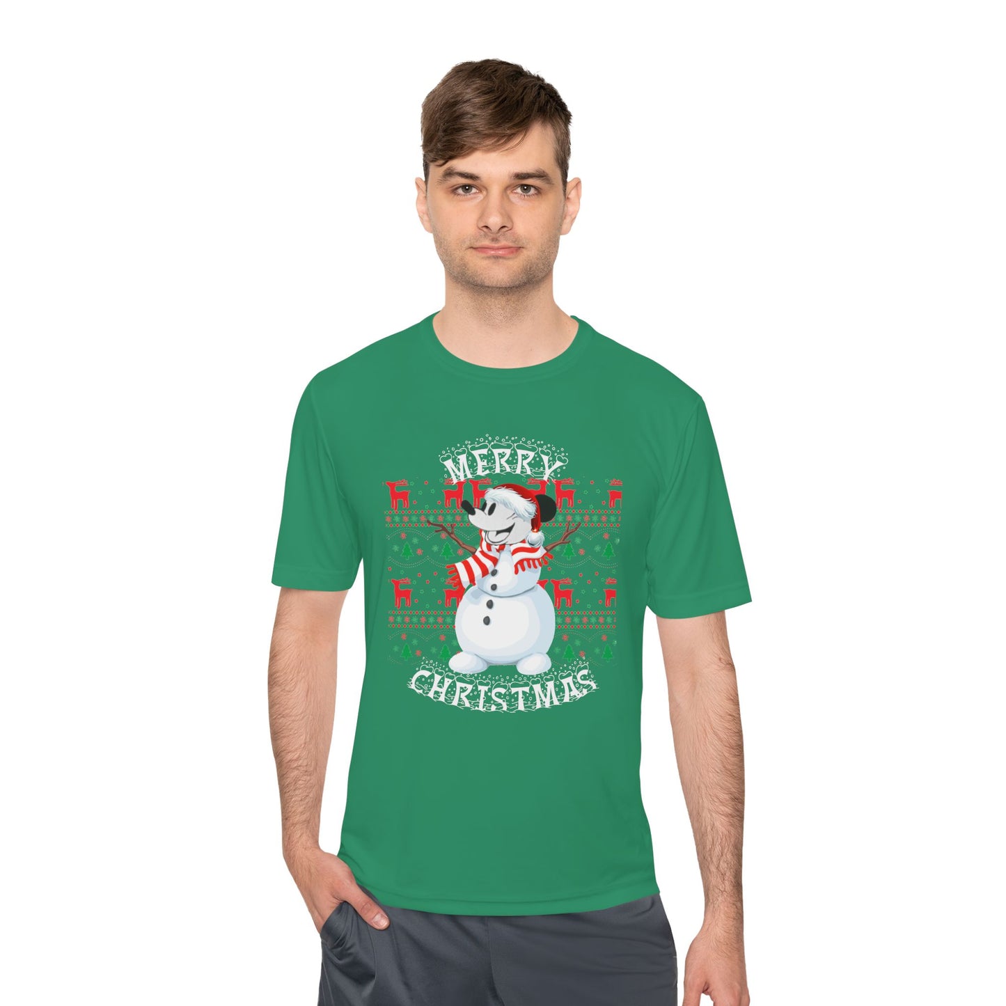 Christmas Snowman Tee - 'Merry Christmas' Holiday Graphic Shirt