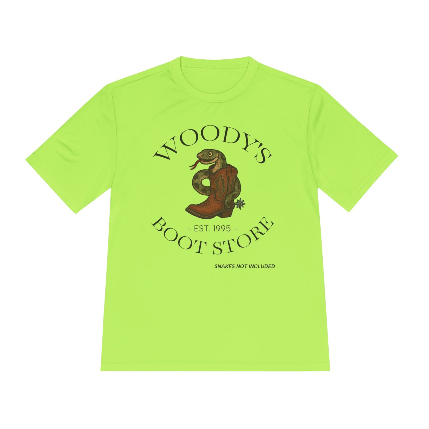 Woody's Boot Store -Moisture Wicking Tee