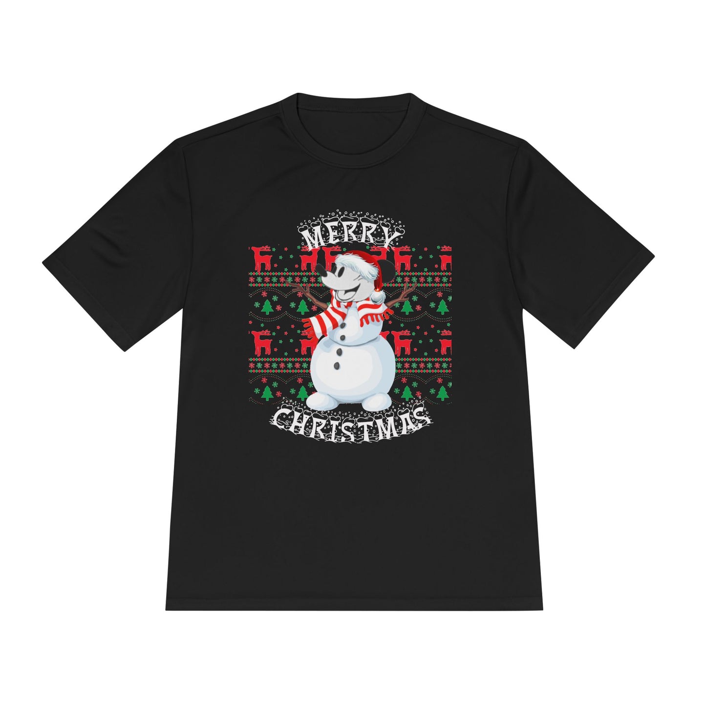 Christmas Snowman Tee - 'Merry Christmas' Holiday Graphic Shirt