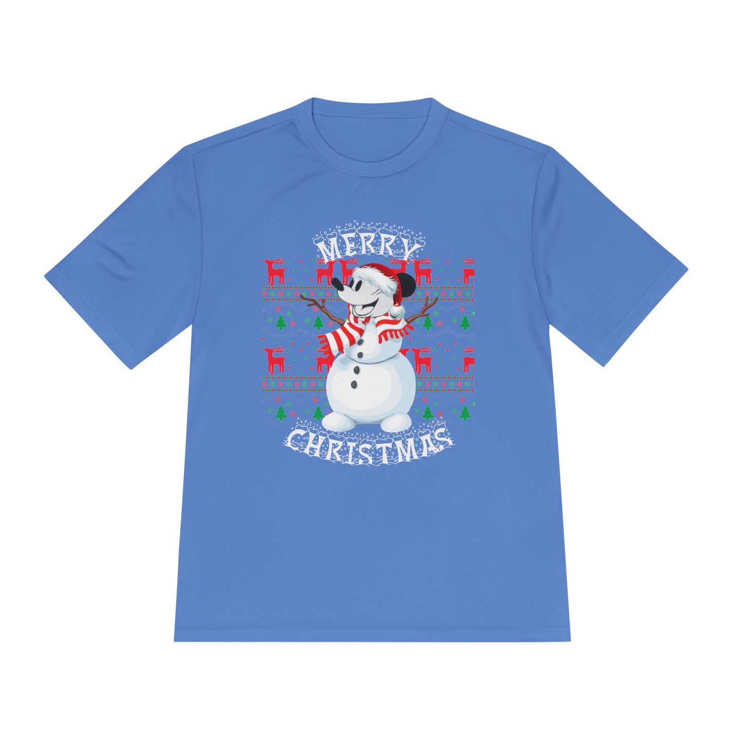 Christmas Snowman Tee - 'Merry Christmas' Holiday Graphic Shirt
