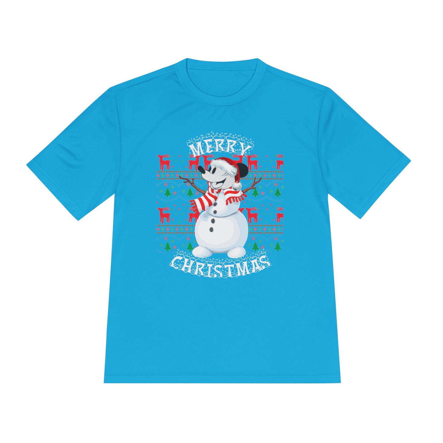 Christmas Snowman Tee - 'Merry Christmas' Holiday Graphic Shirt