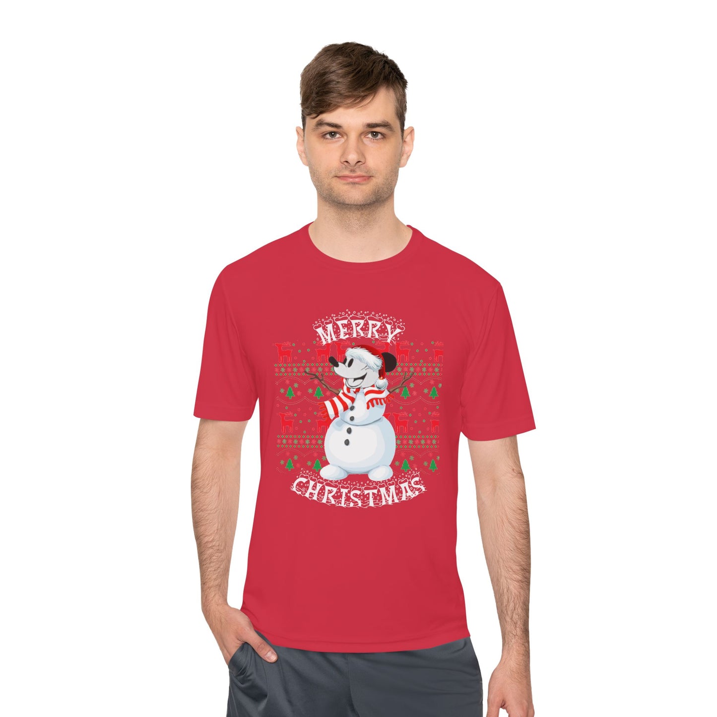 Christmas Snowman Tee - 'Merry Christmas' Holiday Graphic Shirt