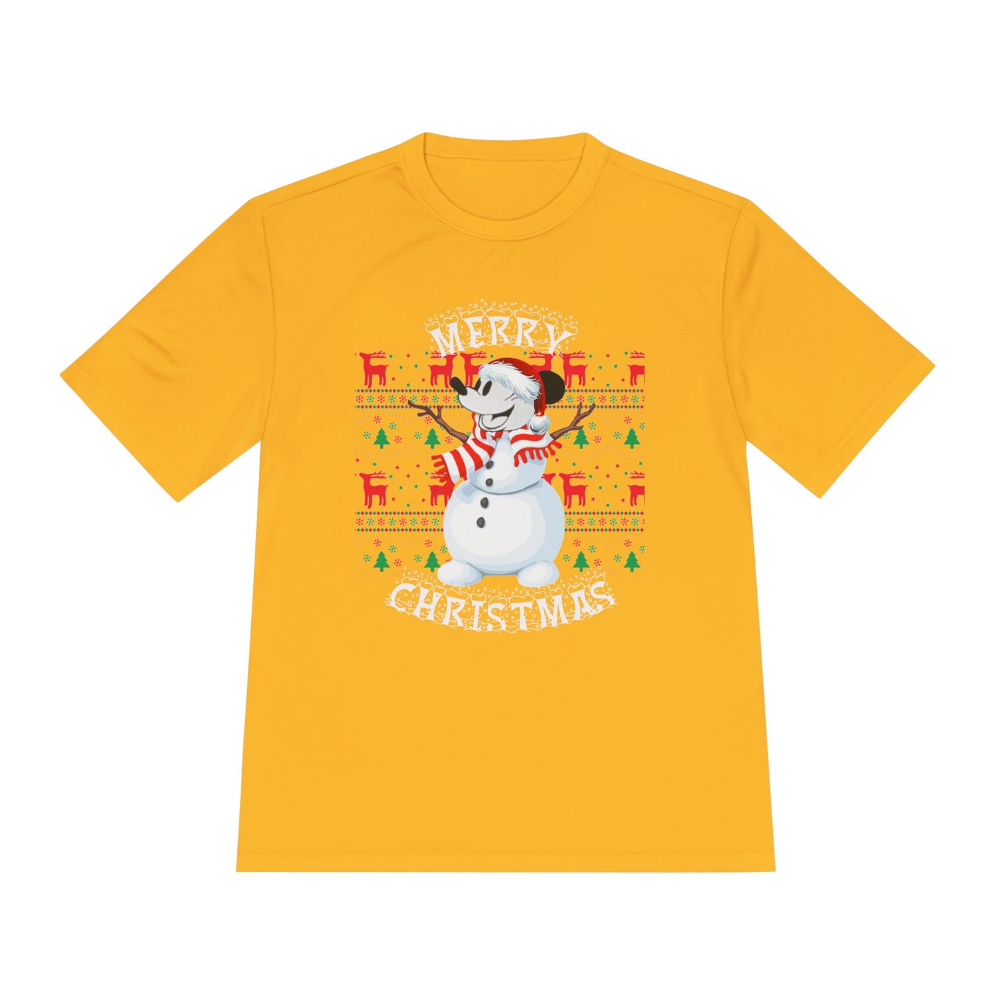 Christmas Snowman Tee - 'Merry Christmas' Holiday Graphic Shirt