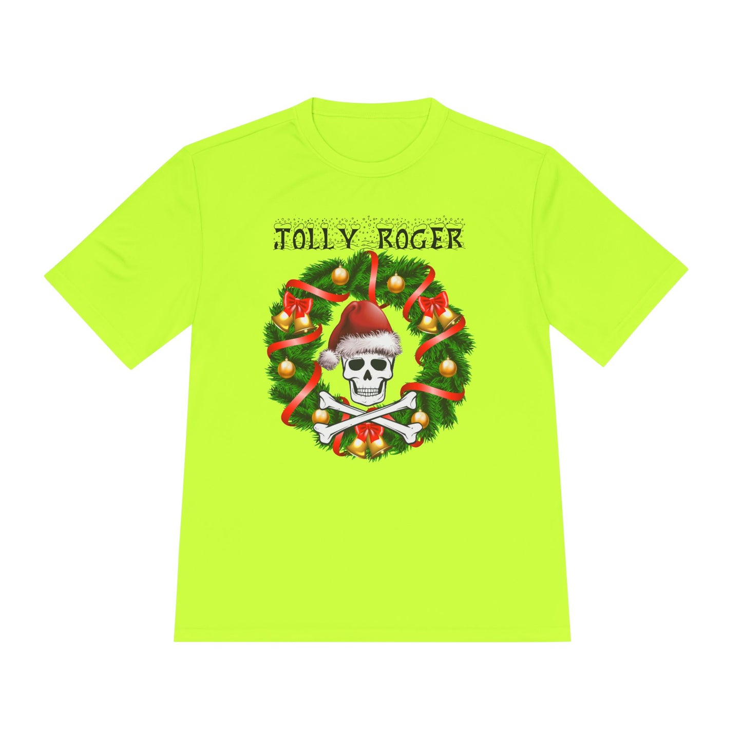 Jolly Roger Christmas Tee — Pirate Skull Wreath Holiday Shirt