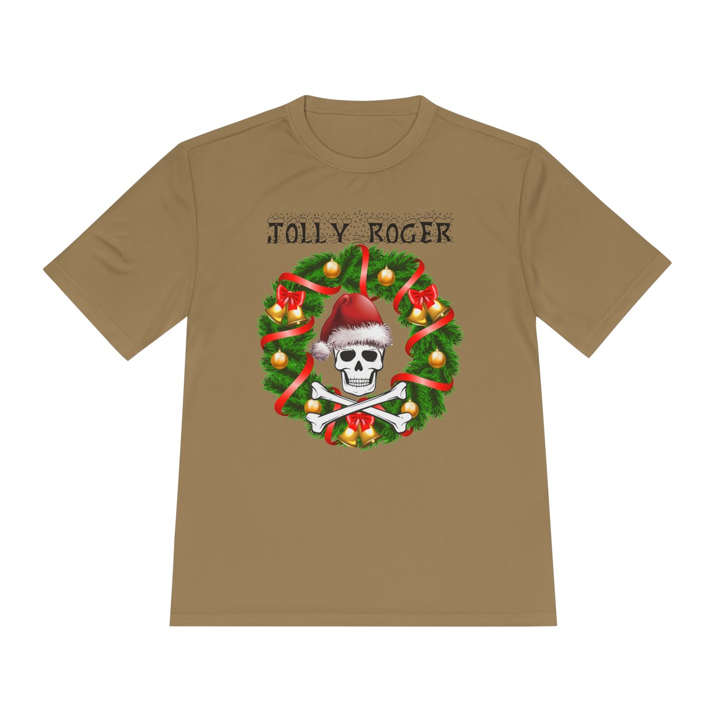 Jolly Roger Christmas Tee — Pirate Skull Wreath Holiday Shirt