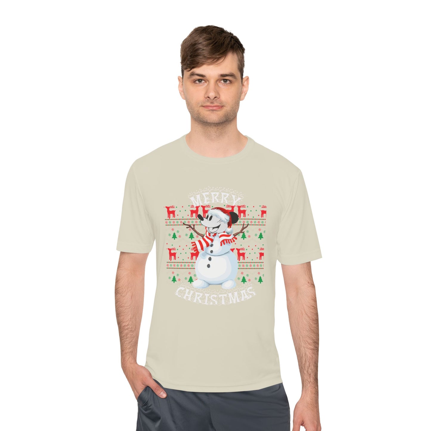 Christmas Snowman Tee - 'Merry Christmas' Holiday Graphic Shirt