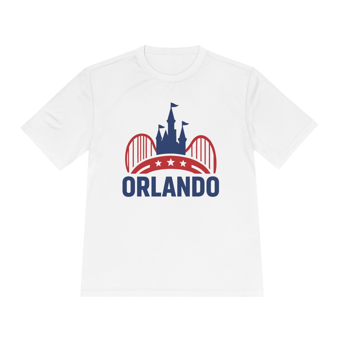 Orlando Theme Park Graphic Tee — Retro Castle & Roller Coaster Shirt