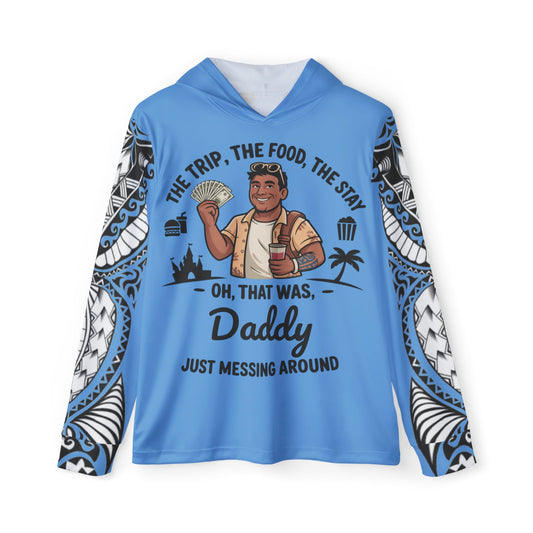 Blue Just Messing Around Tribal Tattoo Hoodie