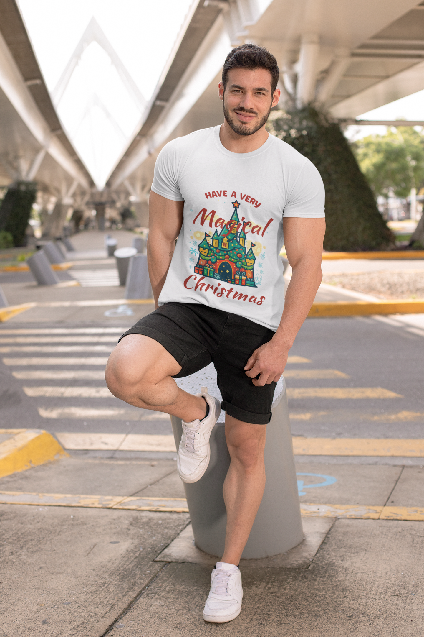 Magical Christmas Castle Tee — "Have a Very Magical Christmas" Holiday T‑Shirt