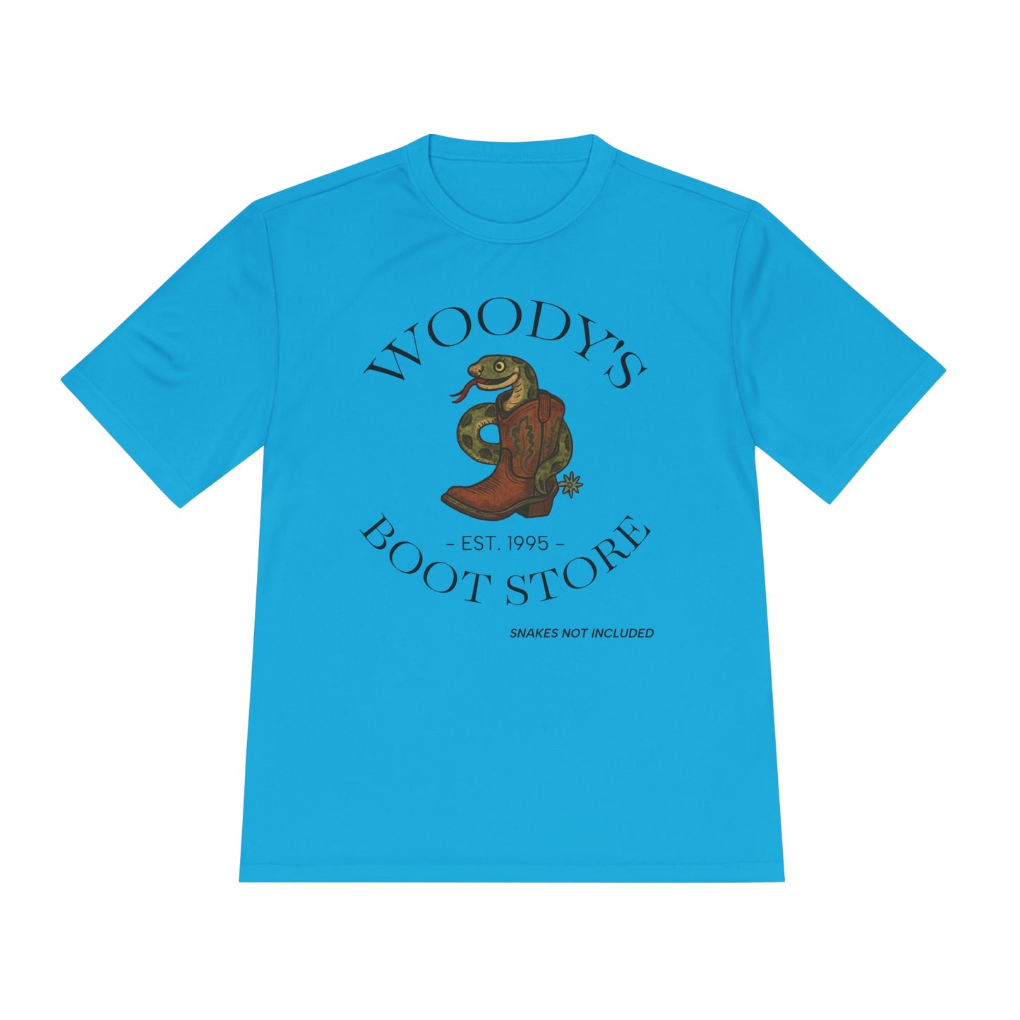 Woody's Boot Store -Moisture Wicking Tee
