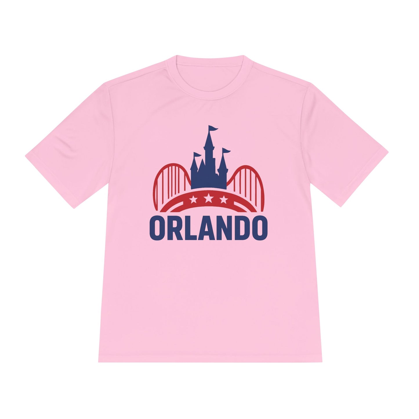 Orlando Theme Park Graphic Tee — Retro Castle & Roller Coaster Shirt