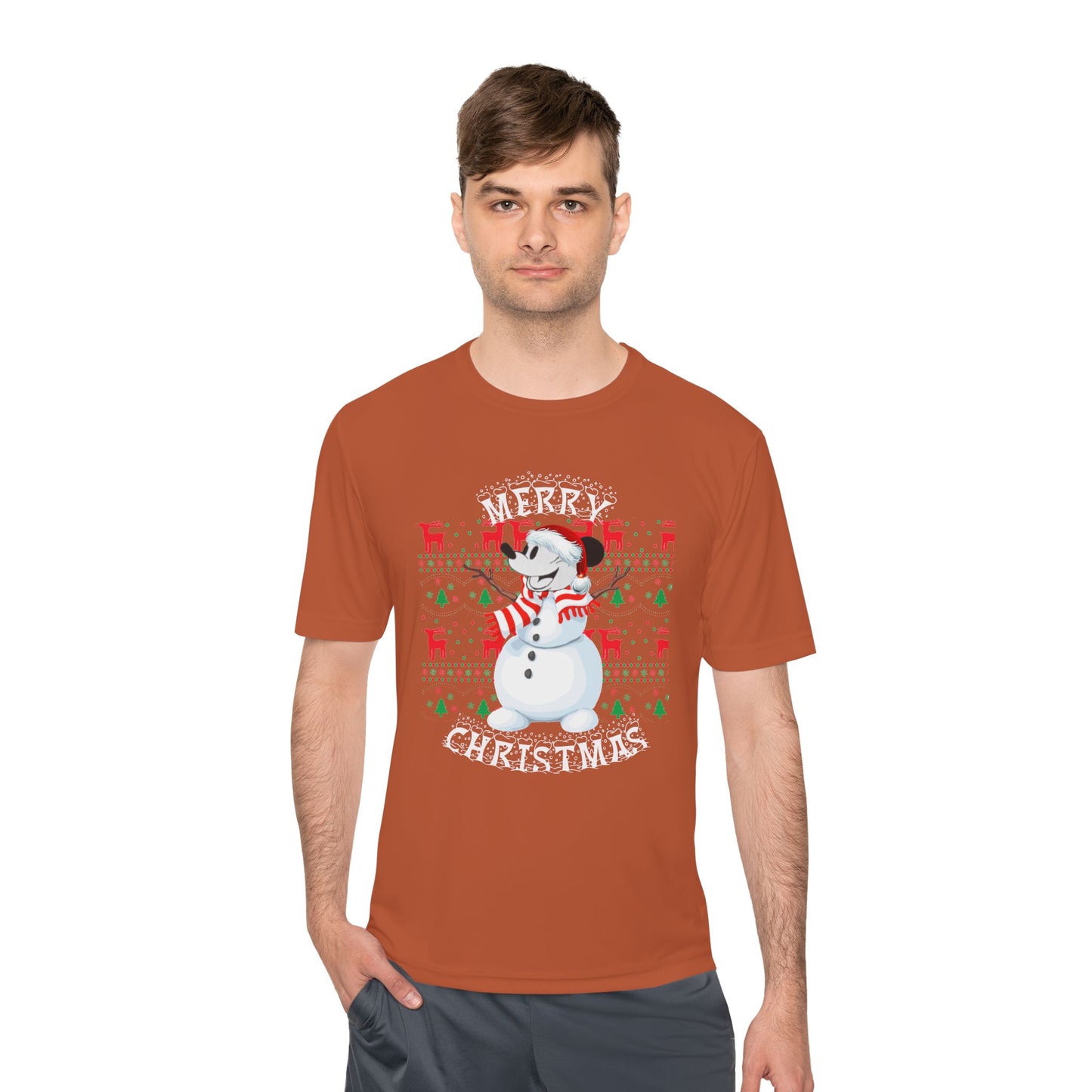 Christmas Snowman Tee - 'Merry Christmas' Holiday Graphic Shirt
