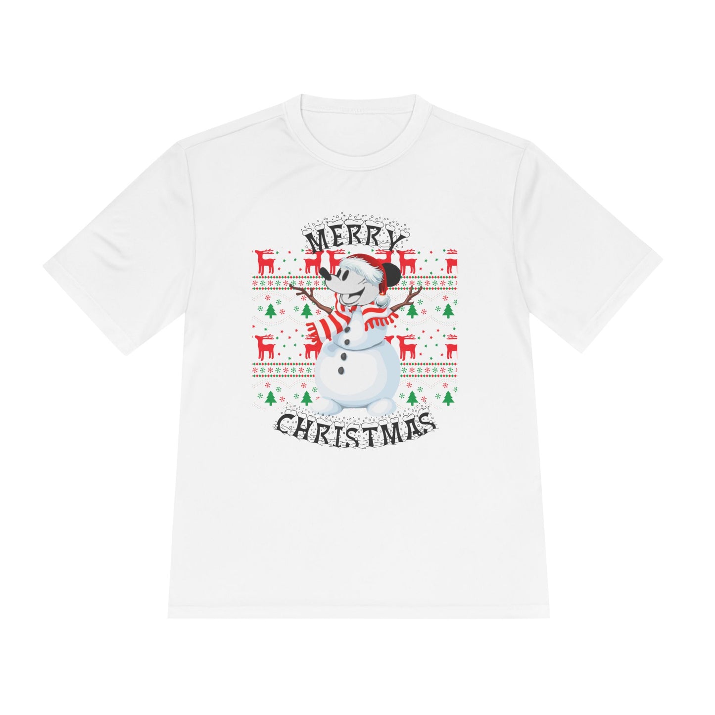 Christmas Snowman Tee - 'Merry Christmas' Holiday Graphic Shirt
