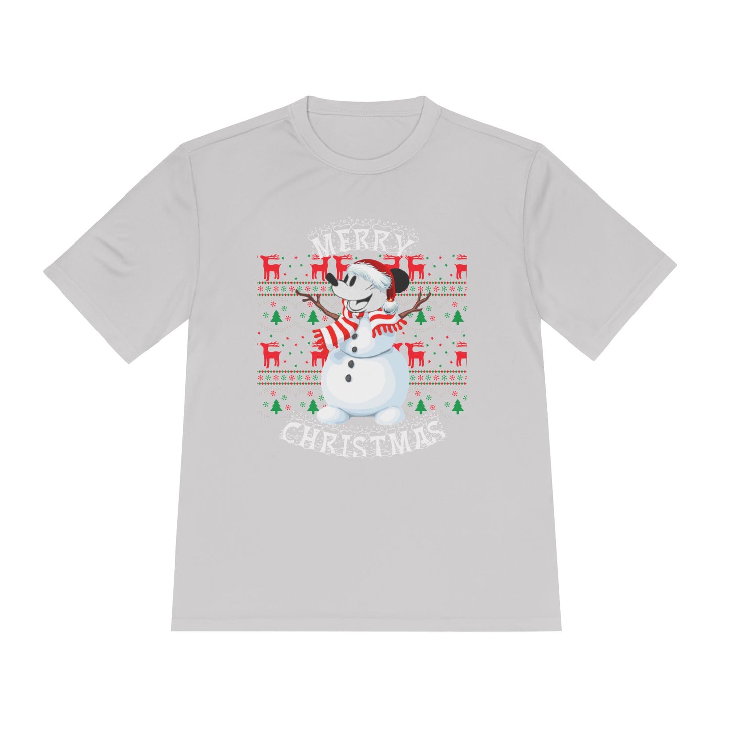 Christmas Snowman Tee - 'Merry Christmas' Holiday Graphic Shirt