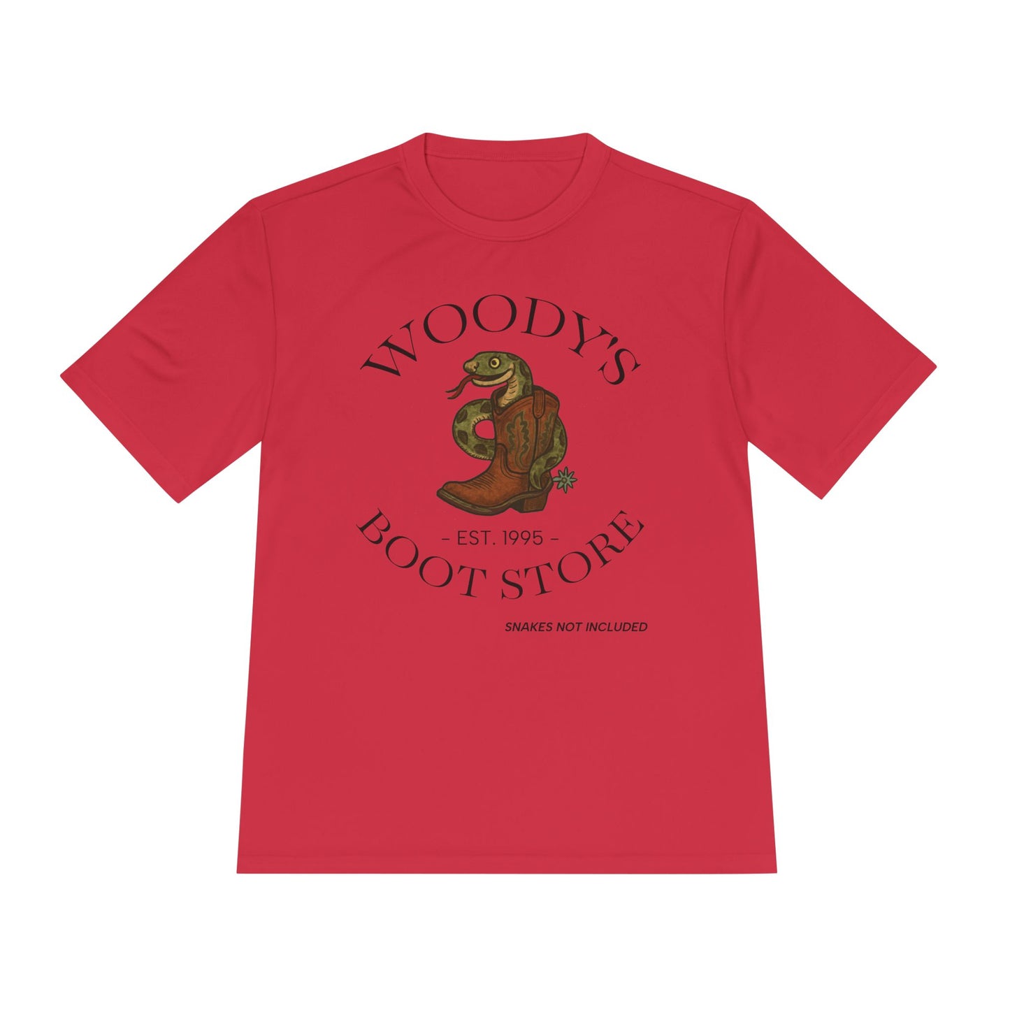 Woody's Boot Store -Moisture Wicking Tee