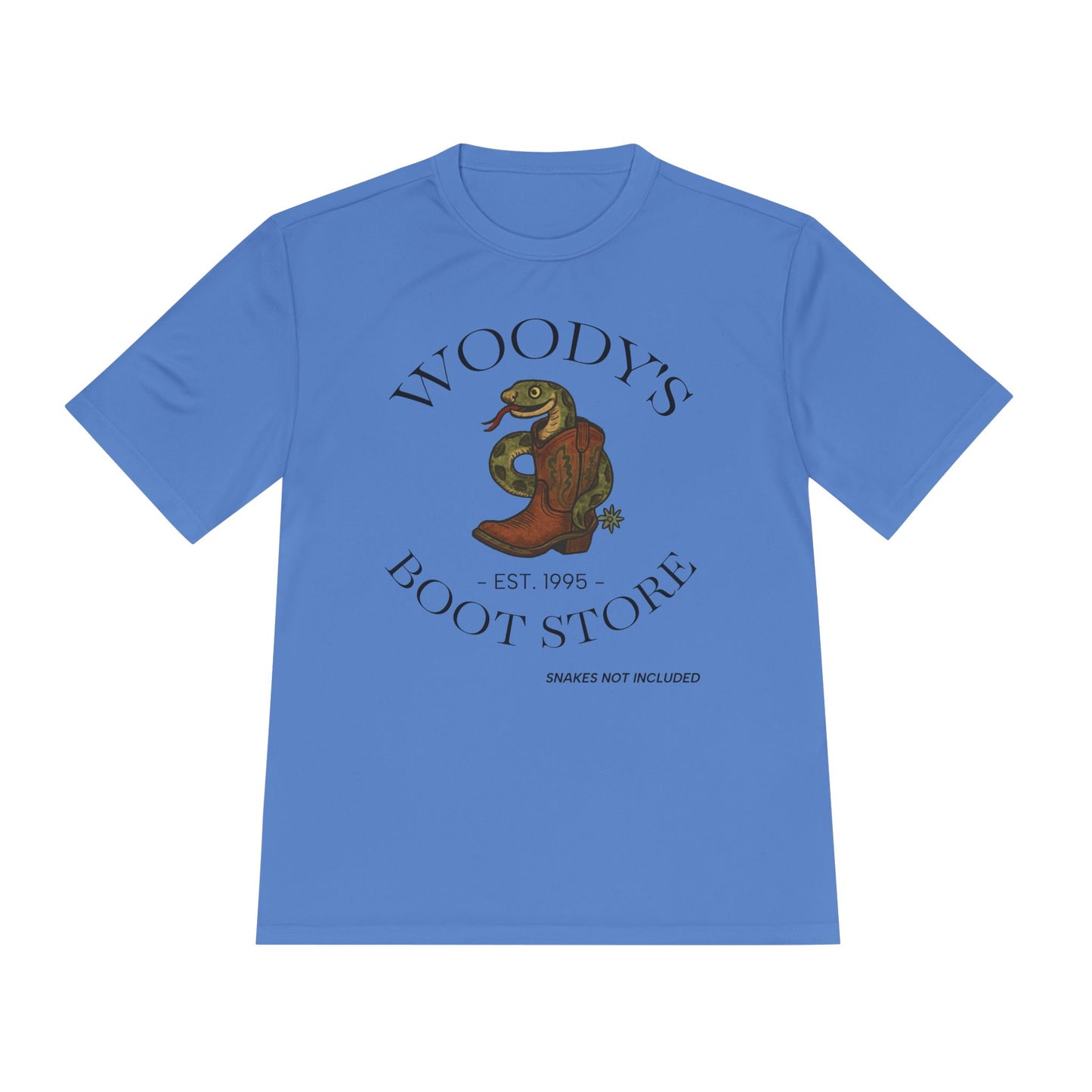 Woody's Boot Store -Moisture Wicking Tee