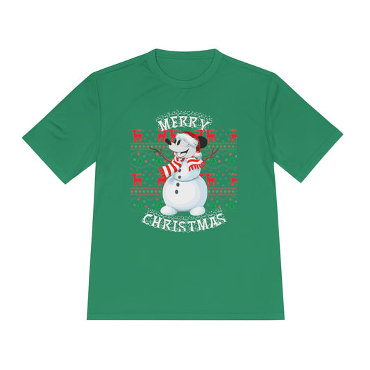 Christmas Snowman Tee - 'Merry Christmas' Holiday Graphic Shirt