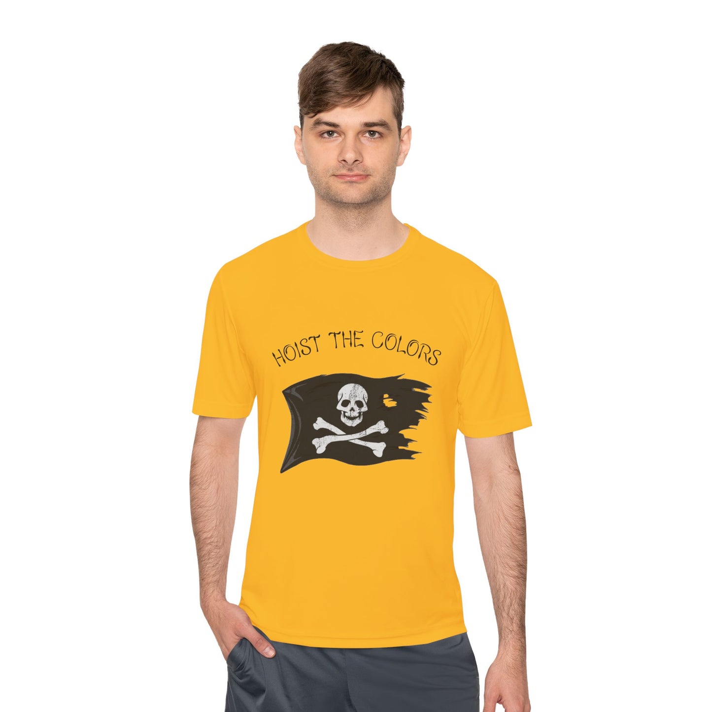 Hoist the Colors Pirate Flag Tee — Moisture-Wicking Graphic Shirt