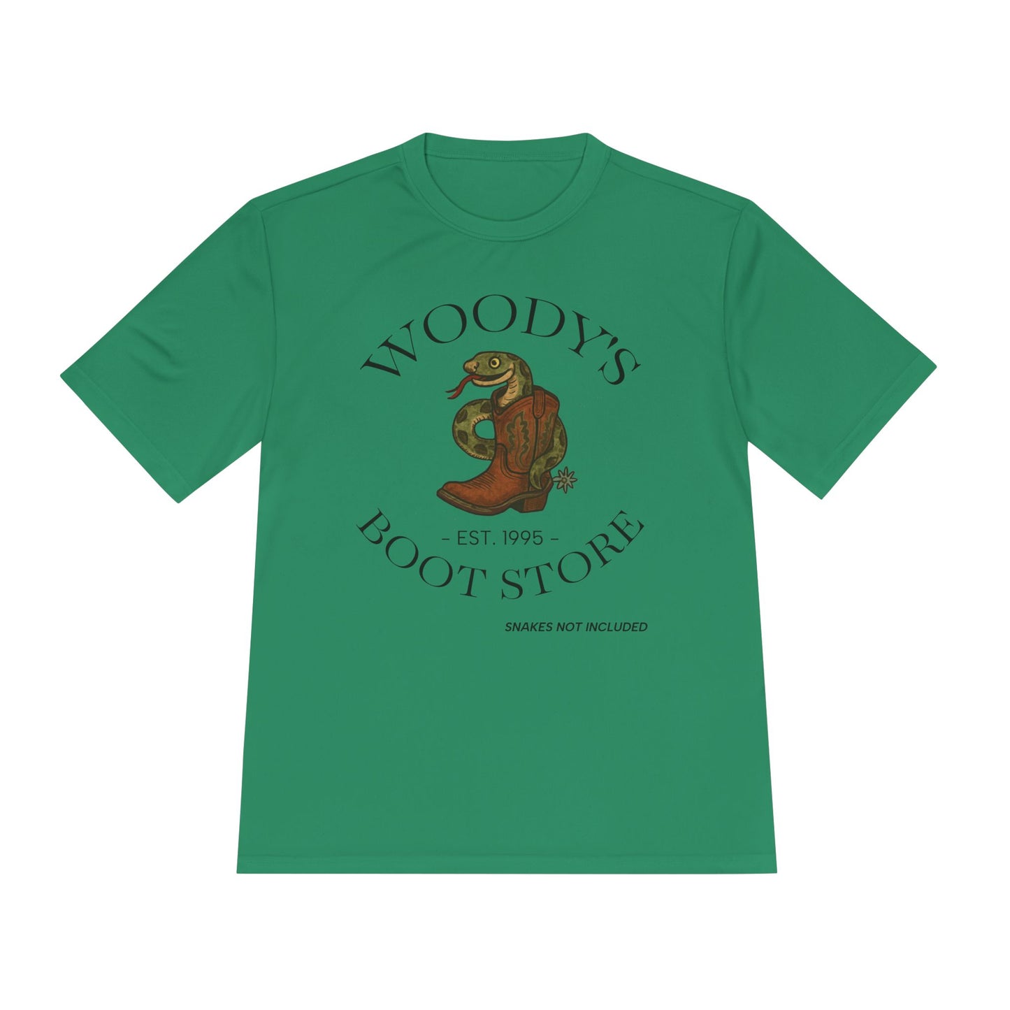 Woody's Boot Store -Moisture Wicking Tee