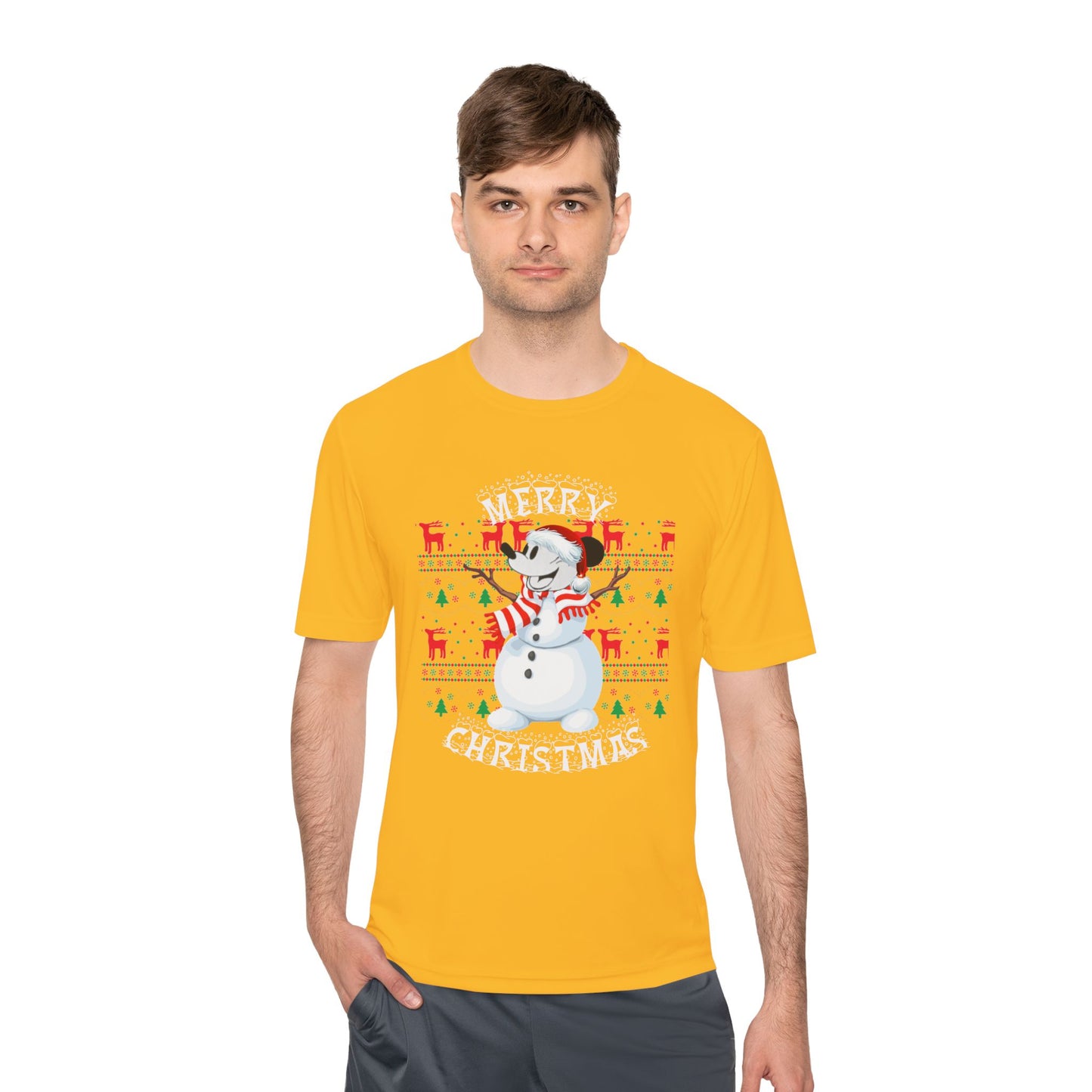 Christmas Snowman Tee - 'Merry Christmas' Holiday Graphic Shirt