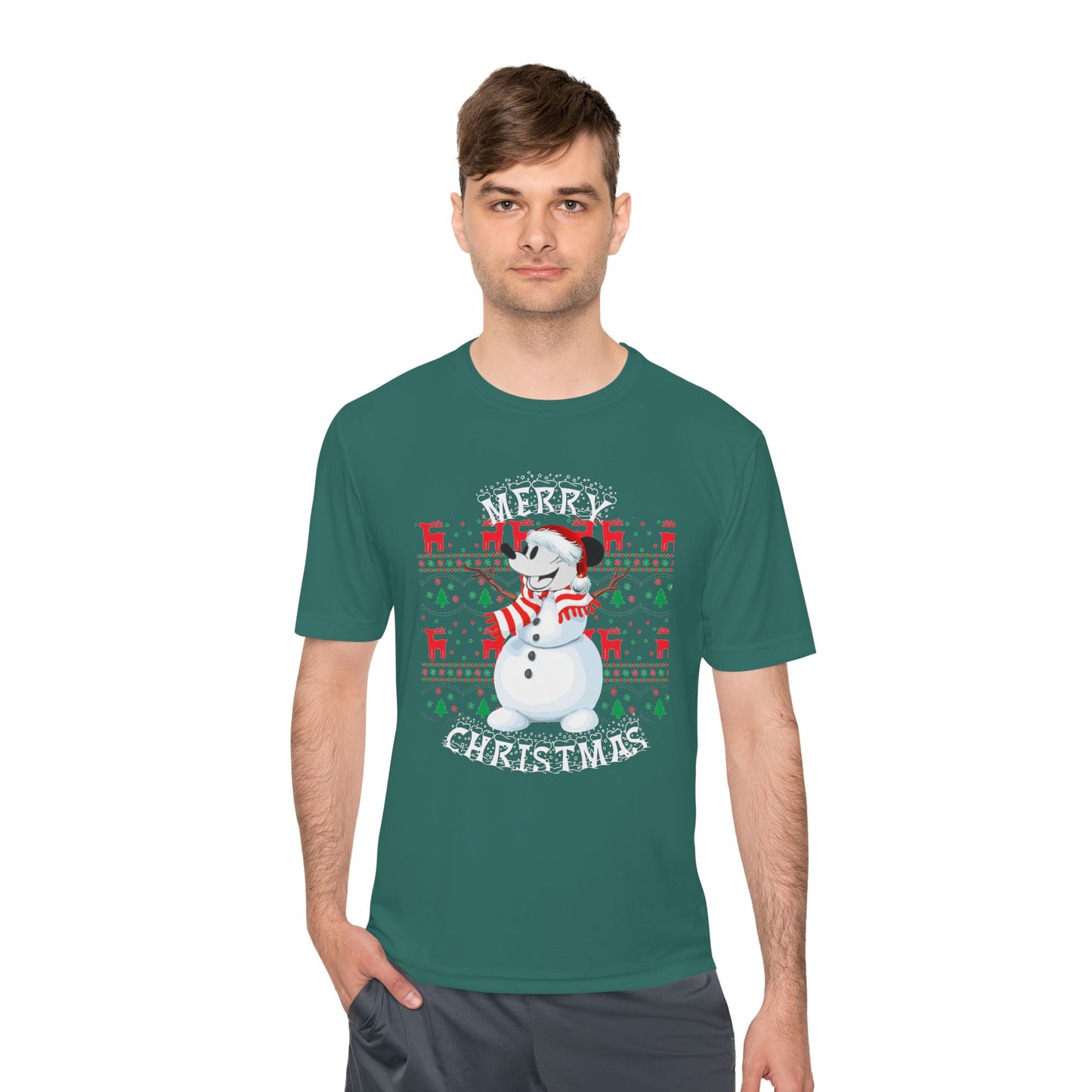 Christmas Snowman Tee - 'Merry Christmas' Holiday Graphic Shirt