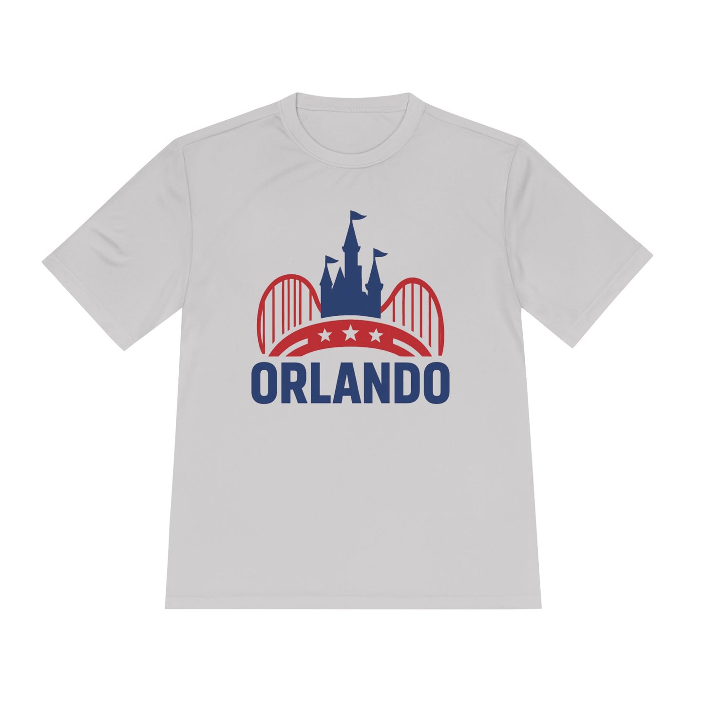 Orlando Theme Park Graphic Tee — Retro Castle & Roller Coaster Shirt