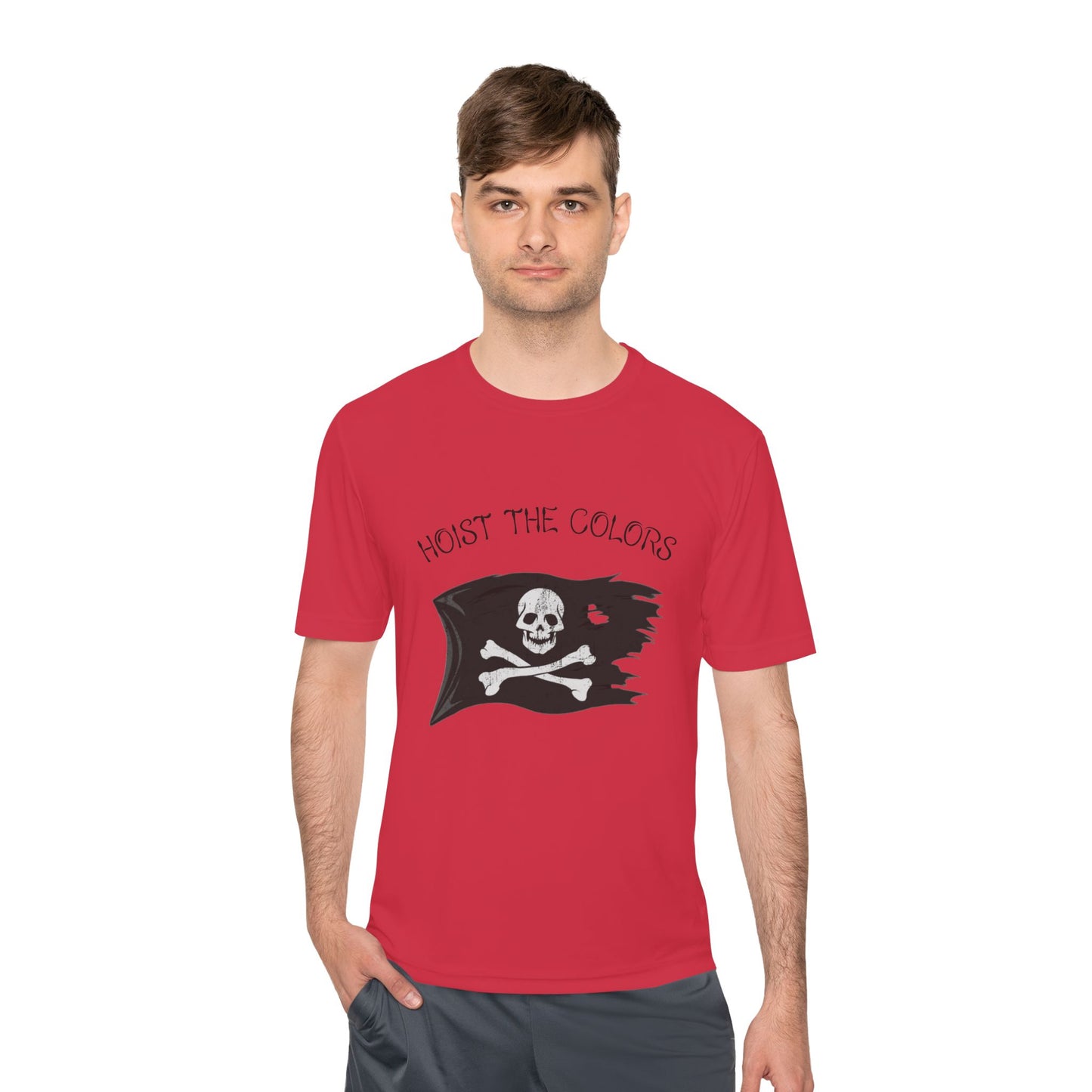 Hoist the Colors Pirate Flag Tee — Moisture-Wicking Graphic Shirt