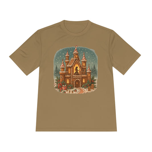 Holiday Gingerbread Castle Tee — Festive Christmas Winter Shirt