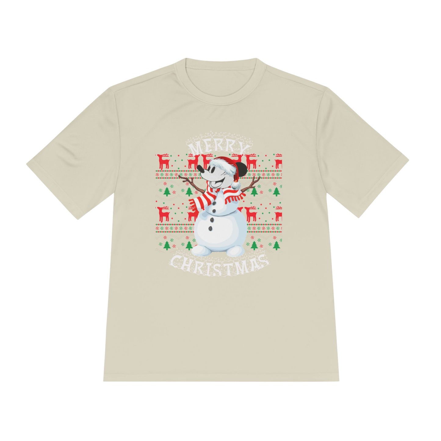 Christmas Snowman Tee - 'Merry Christmas' Holiday Graphic Shirt
