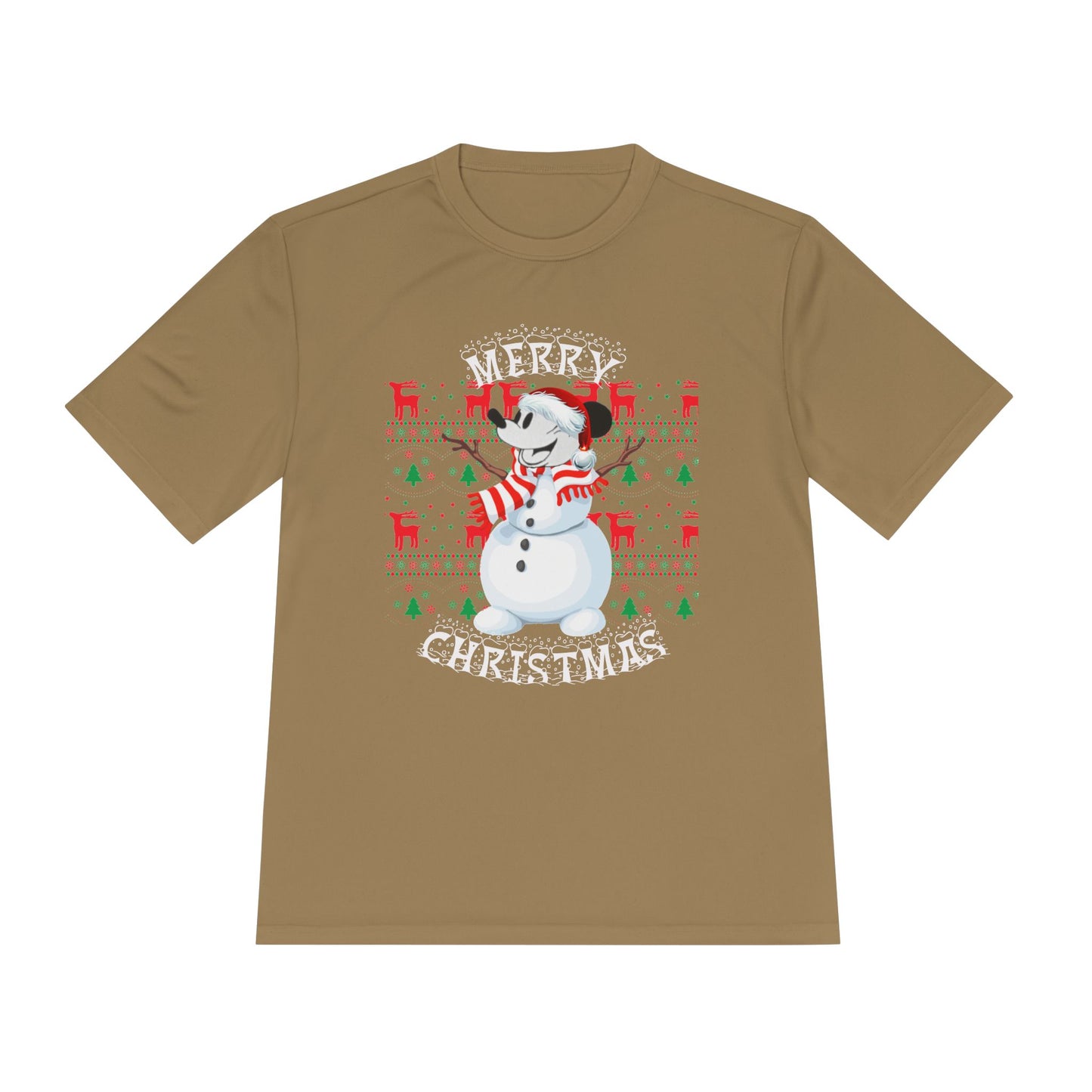 Christmas Snowman Tee - 'Merry Christmas' Holiday Graphic Shirt