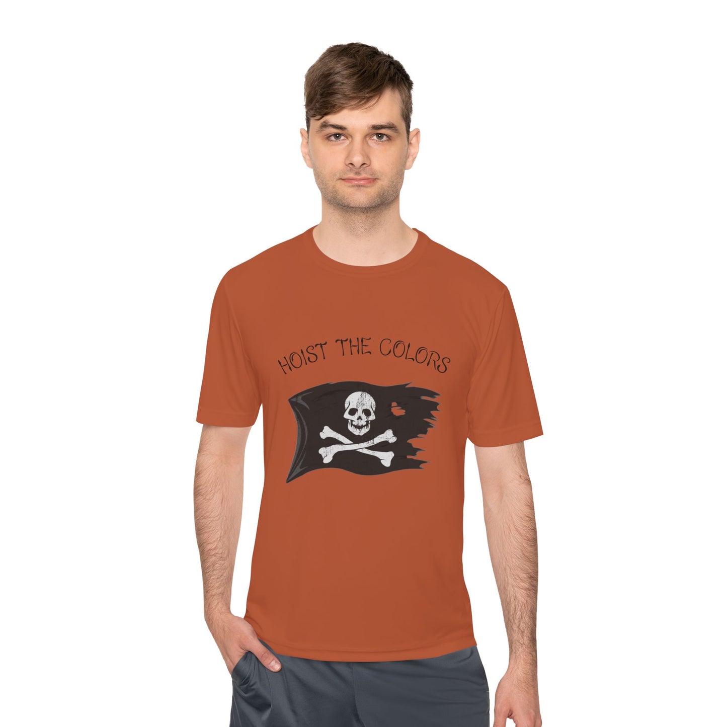 Hoist the Colors Pirate Flag Tee — Moisture-Wicking Graphic Shirt