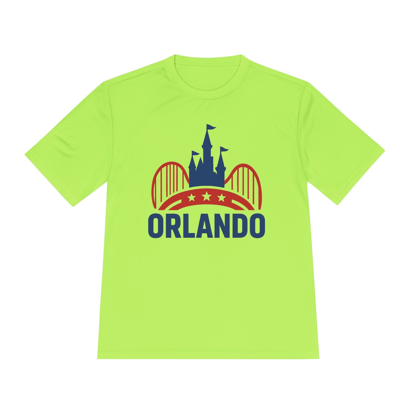 Orlando Theme Park Graphic Tee — Retro Castle & Roller Coaster Shirt