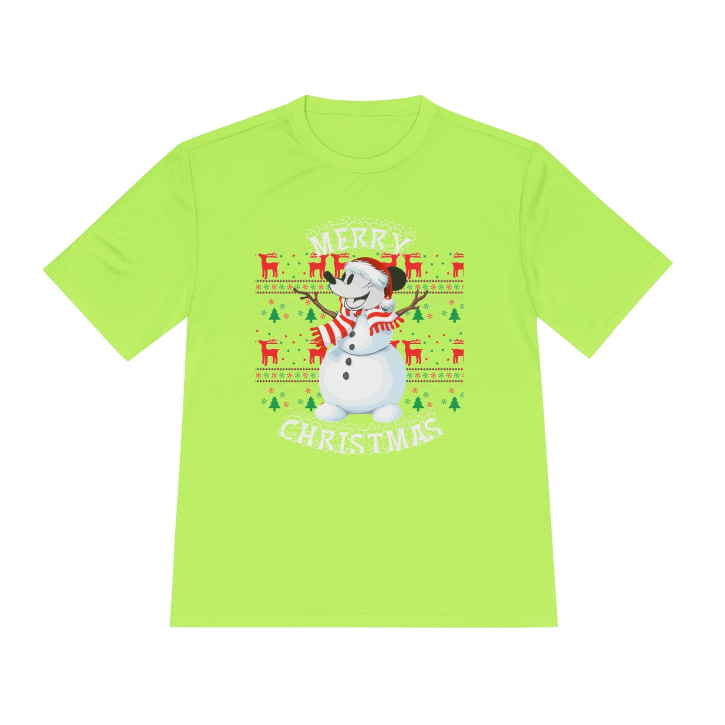 Christmas Snowman Tee - 'Merry Christmas' Holiday Graphic Shirt