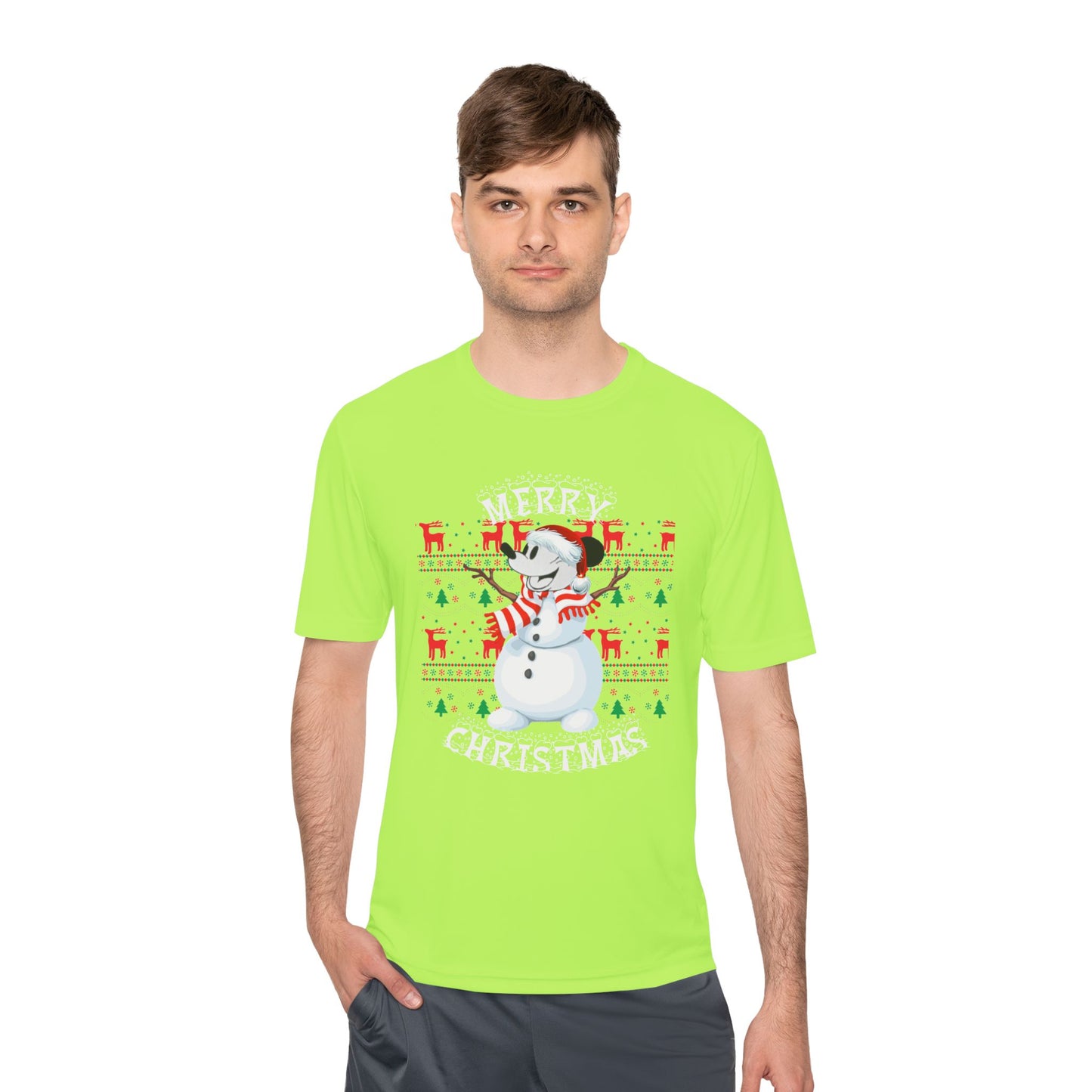 Christmas Snowman Tee - 'Merry Christmas' Holiday Graphic Shirt