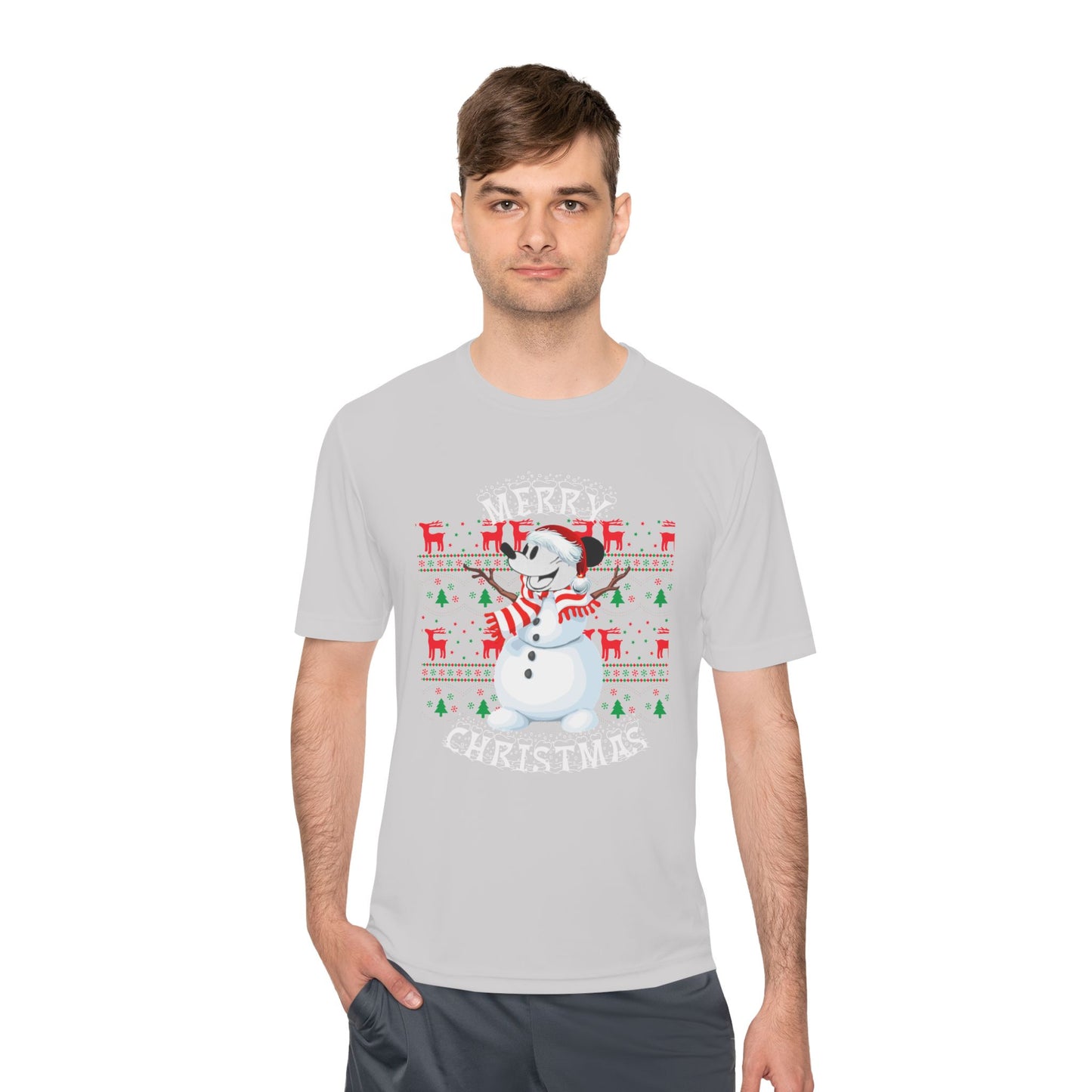 Christmas Snowman Tee - 'Merry Christmas' Holiday Graphic Shirt