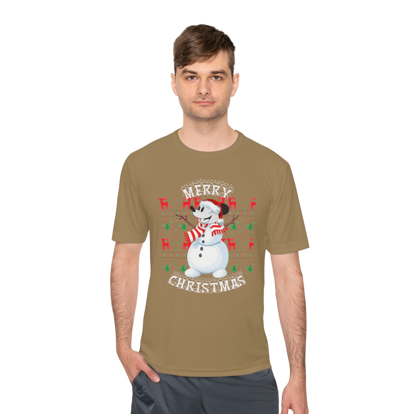 Christmas Snowman Tee - 'Merry Christmas' Holiday Graphic Shirt